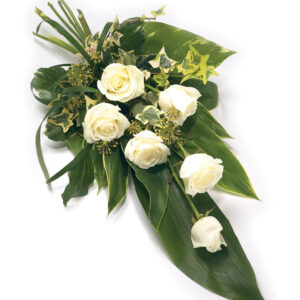 6 Rose Sheaf - White