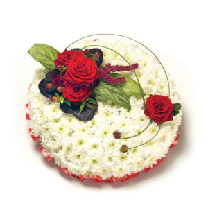 Based Posy Red & White