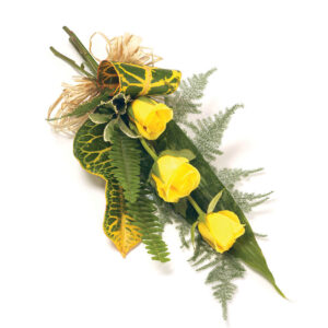 3 Rose Sheaf - Yellow
